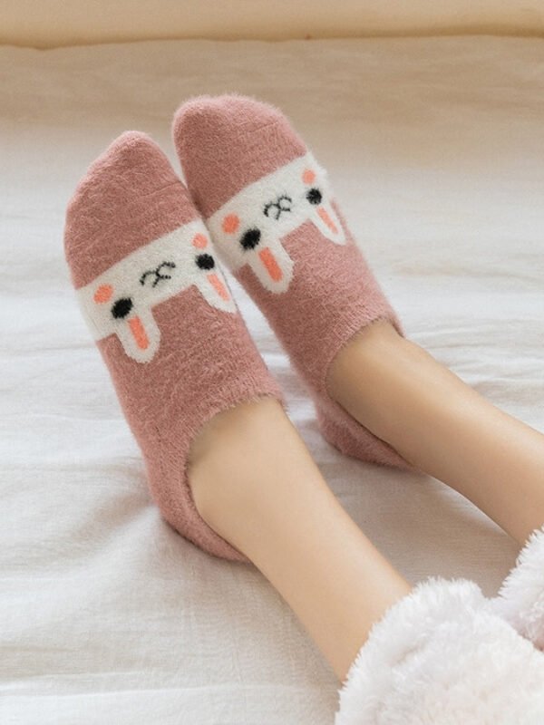 Chaussette Pilou Pilou Lapin Rose 1