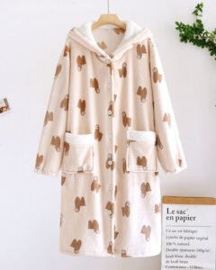 Chemise De Nuit Chaude Polaire 1