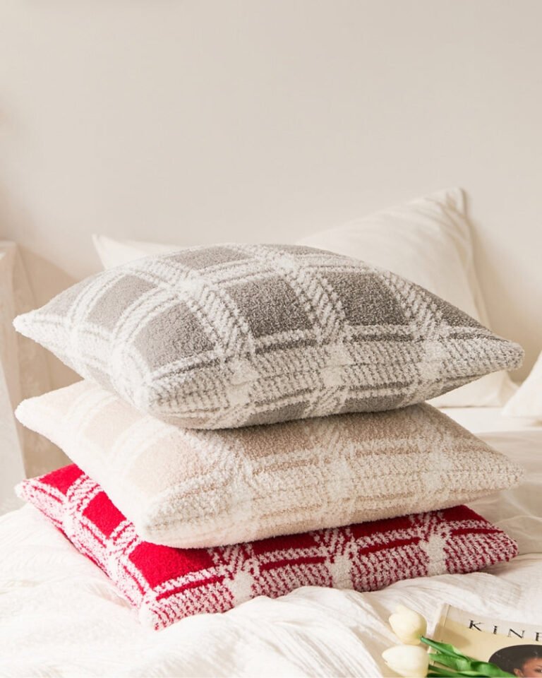 Coussin Fourrure Gris 4