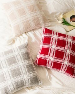 Coussin Fourrure Gris 5