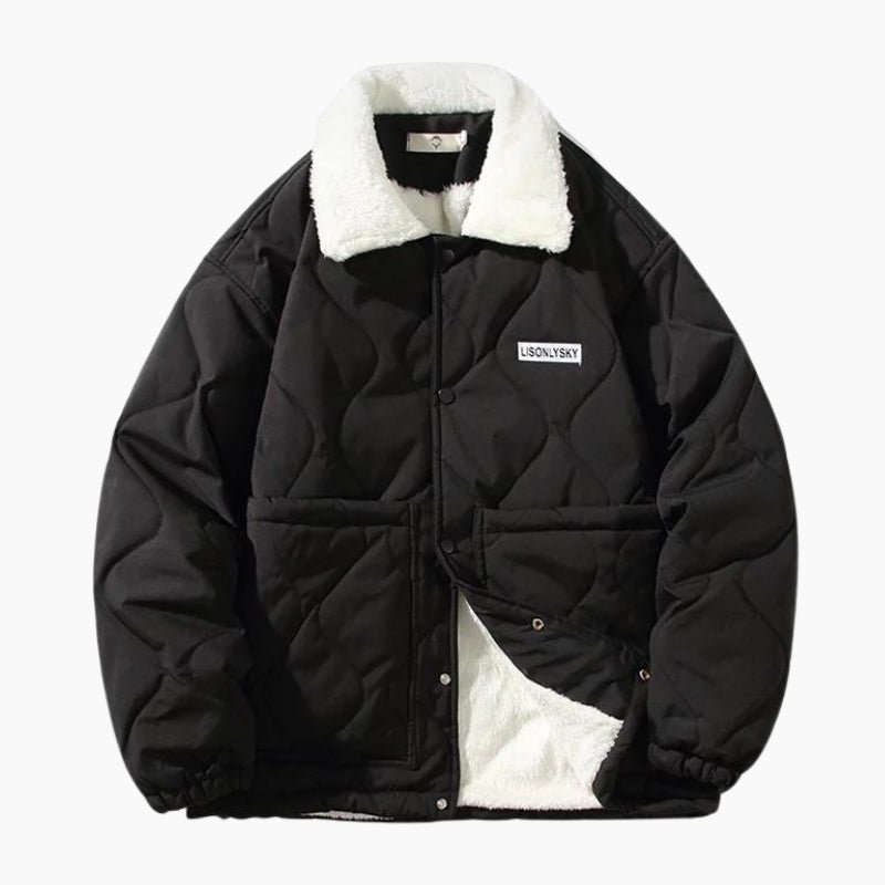 Doudoune Col Fourrure Homme