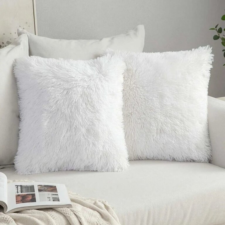 Housse De Coussin Bouclette Blanche