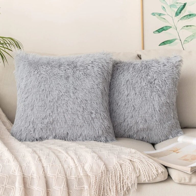 Housse De Coussin Fausse Fourrure