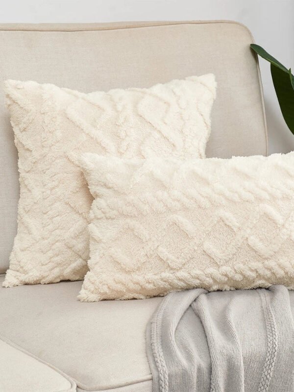 Housse De Coussin Pilou Pilou Blanche