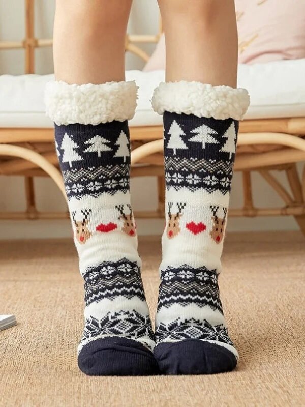 Image Chaussettes Pilou Pilou Noel Bleu Marine