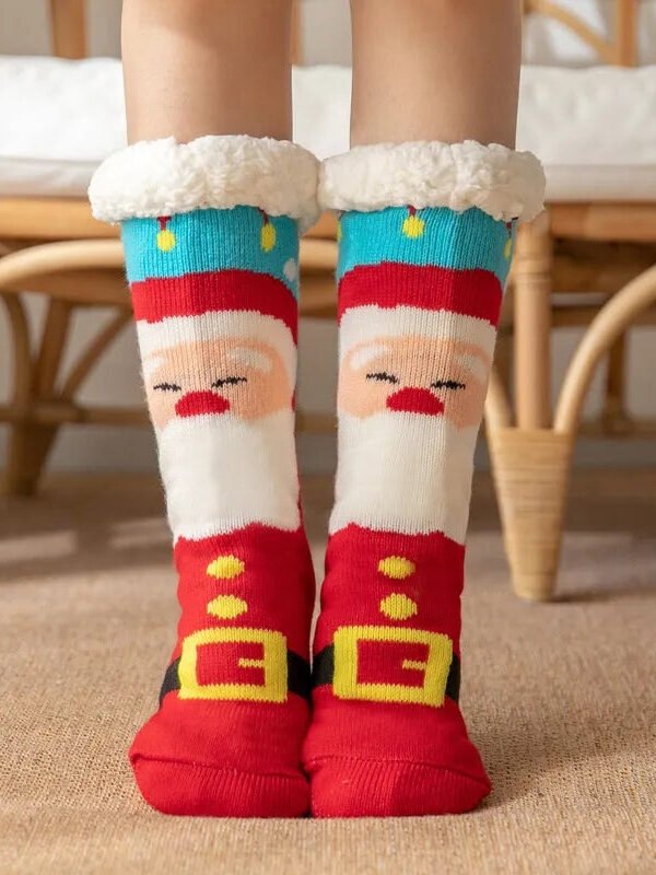 Image Chaussettes Pilou Pilou Noel Rouges