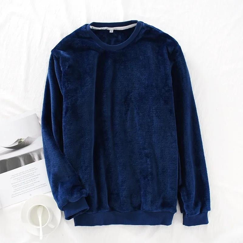 Image Haut De Pyjama Homme Pilou Bleu Marine 1