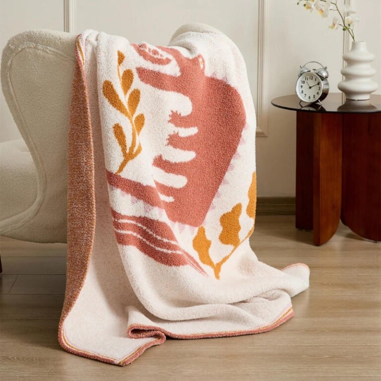 Image Plaid Polaire Rose 1