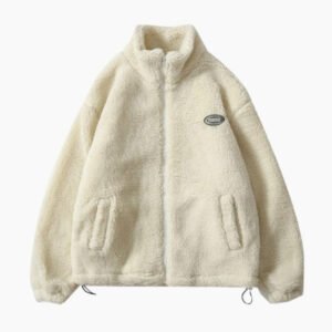 Image Veste Moumoute Blanche Femme 1