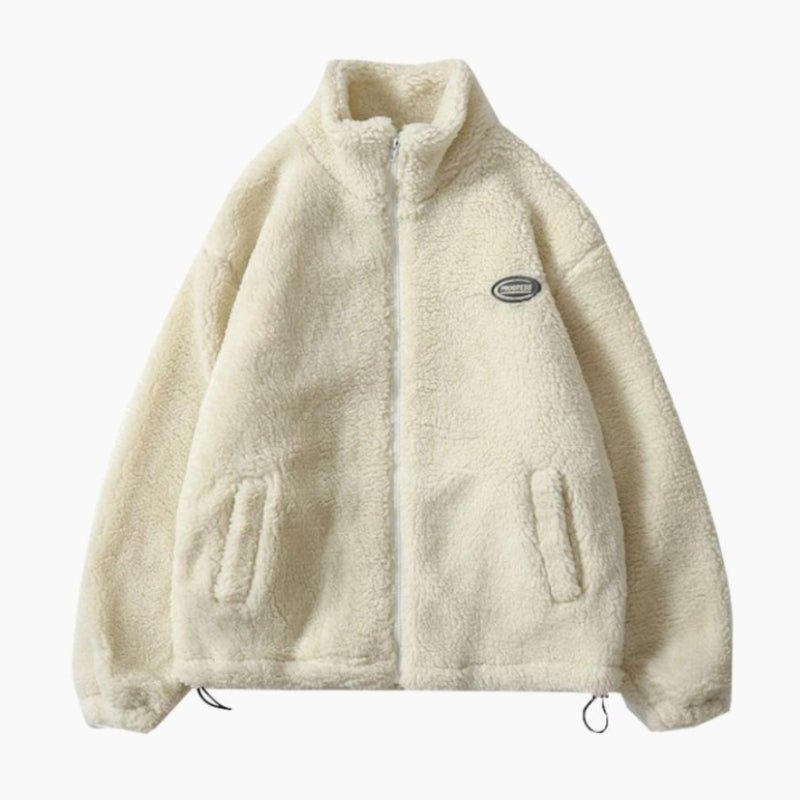 Image Veste Moumoute Blanche Femme 1