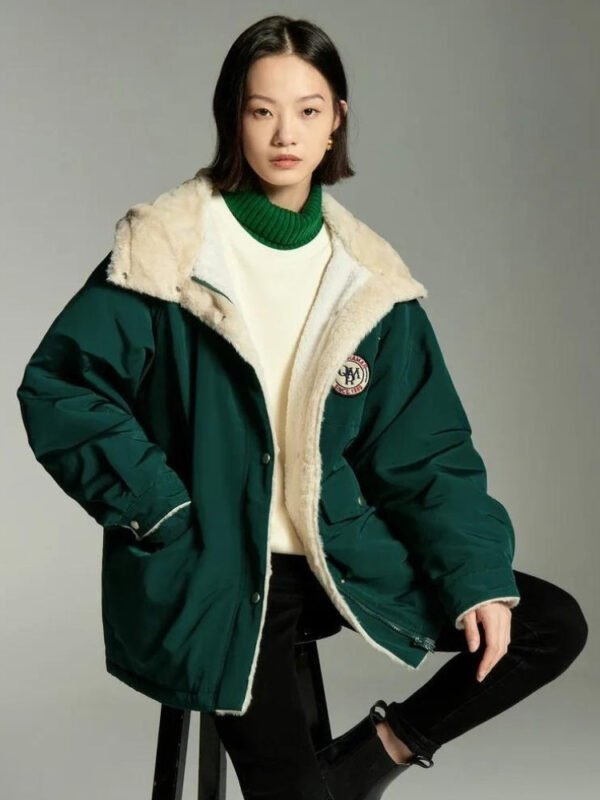 Manteau Vert Fonce Femme Pilou Pilou 1