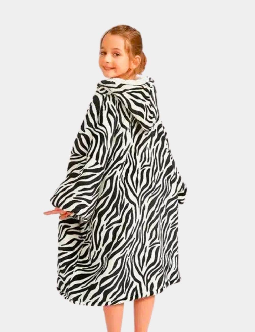Plaid A Manche Enfant The Kloody Zebre Longueur 109cm 31581597073475