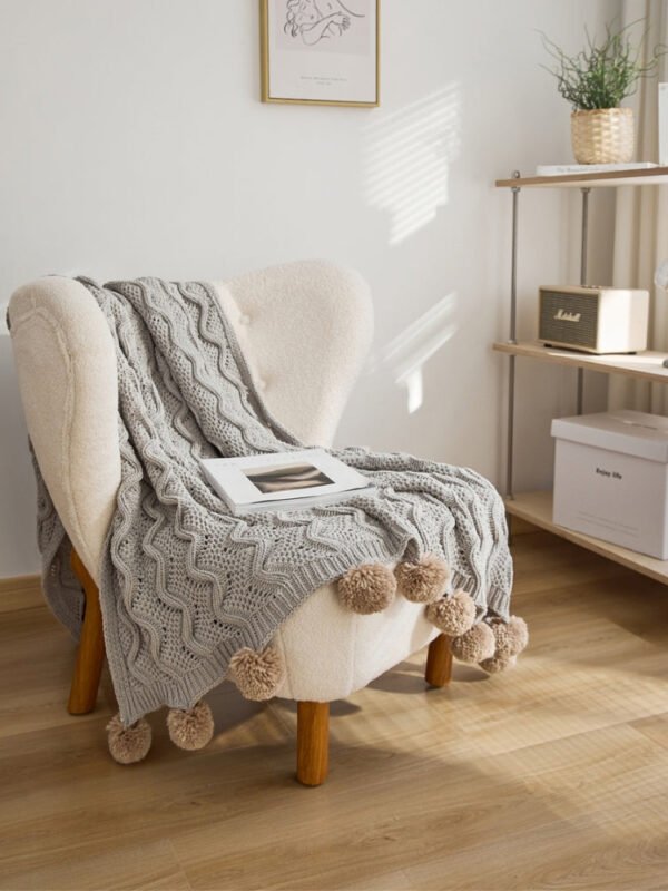 Plaid Fourrure Gris 1