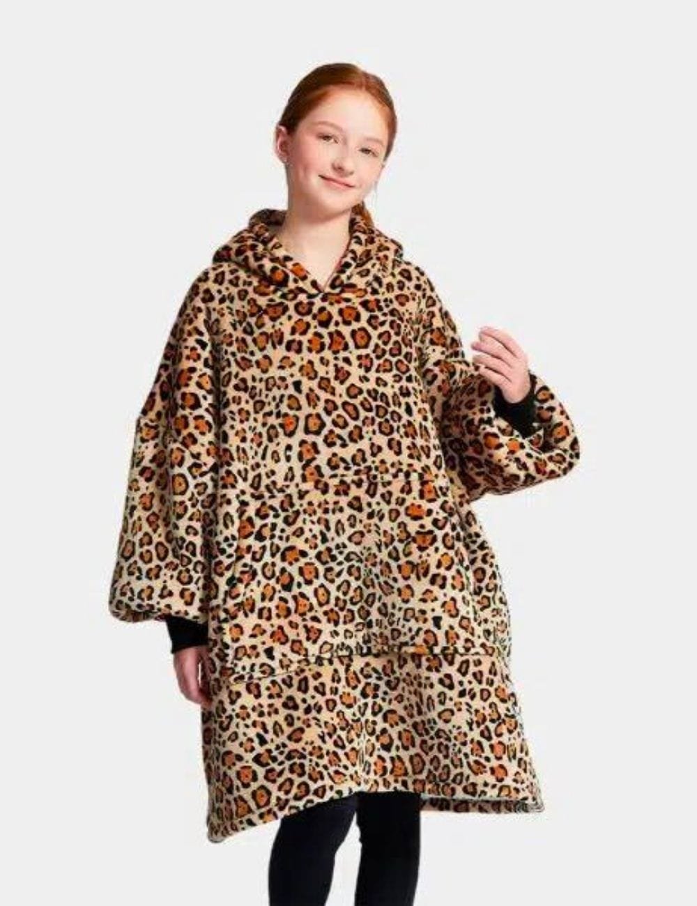 Plaid Poncho Polaire Enfant The Kloody Leopard Longueur 109cm 31581599924291