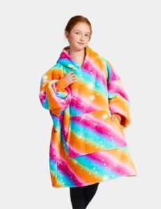 Poncho Plaid Enfant The Kloody Arc En Ciel Longueur 109cm 31581598974019