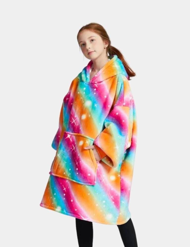 Poncho Plaid Enfant The Kloody Arc En Ciel Longueur 109cm 31581599006787