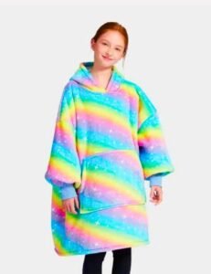 Poncho Polaire Fille The Kloody Arc En Ciel Longueur 109cm 31581606019139