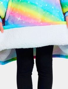 Poncho Polaire Fille The Kloody Arc En Ciel Longueur 109cm 31581606084675