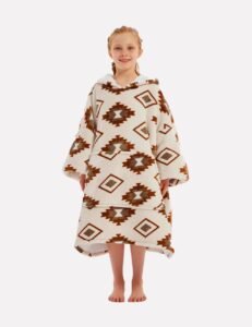 Pull Plaid Polaire Enfant The Kloody Geometriques Longueur 109cm 31581595467843