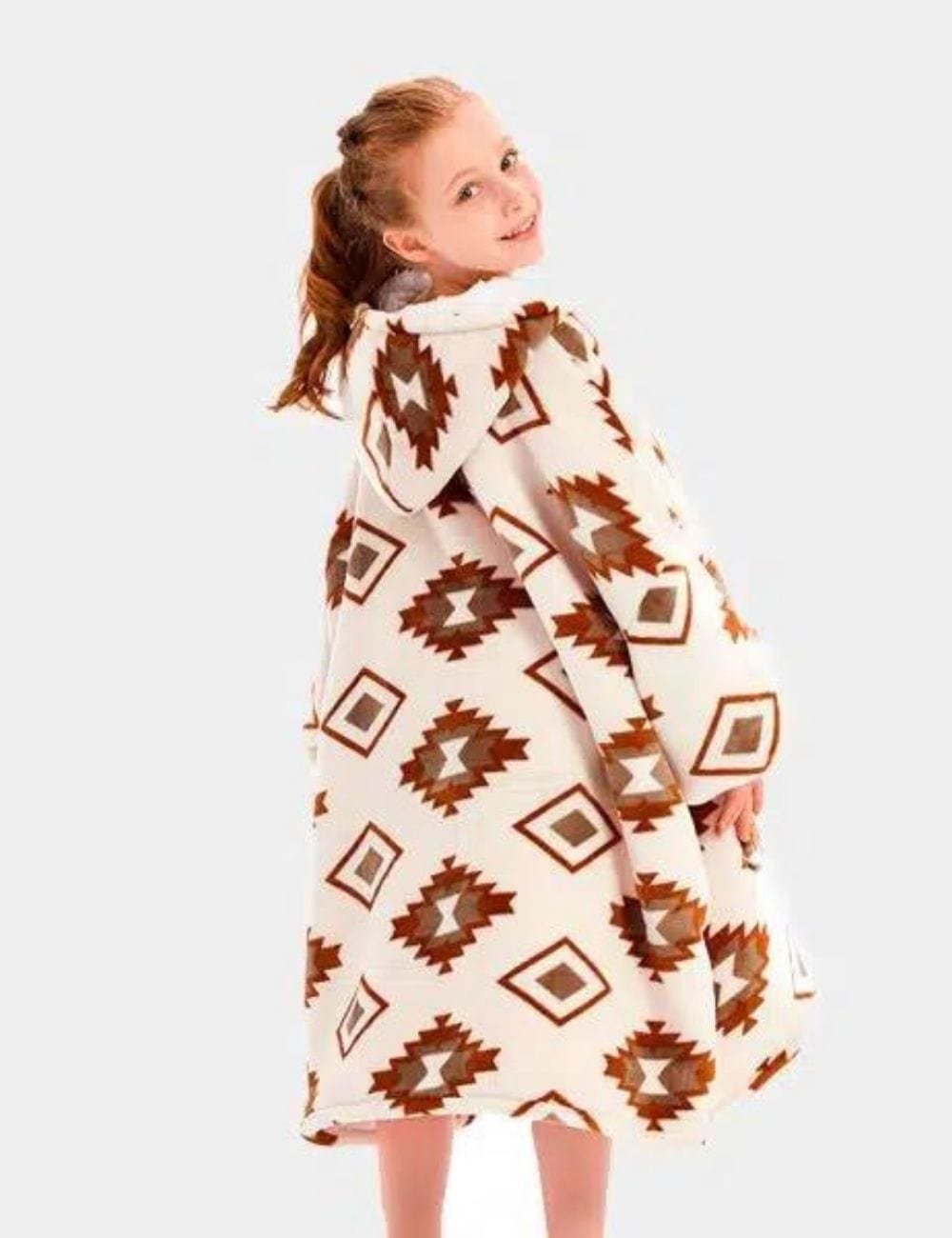 Pull Plaid Polaire Enfant The Kloody Geometriques Longueur 109cm 31581595500611