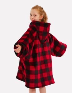 Pull Poncho Enfant The Kloody Carreaux Longueur 109cm 31581605396547