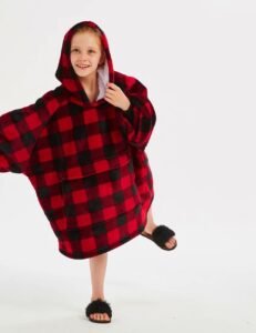 Pull Poncho Enfant The Kloody Carreaux Longueur 109cm 31581605429315