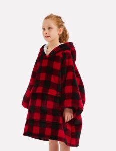Pull Poncho Enfant The Kloody Carreaux Longueur 109cm 31581605462083