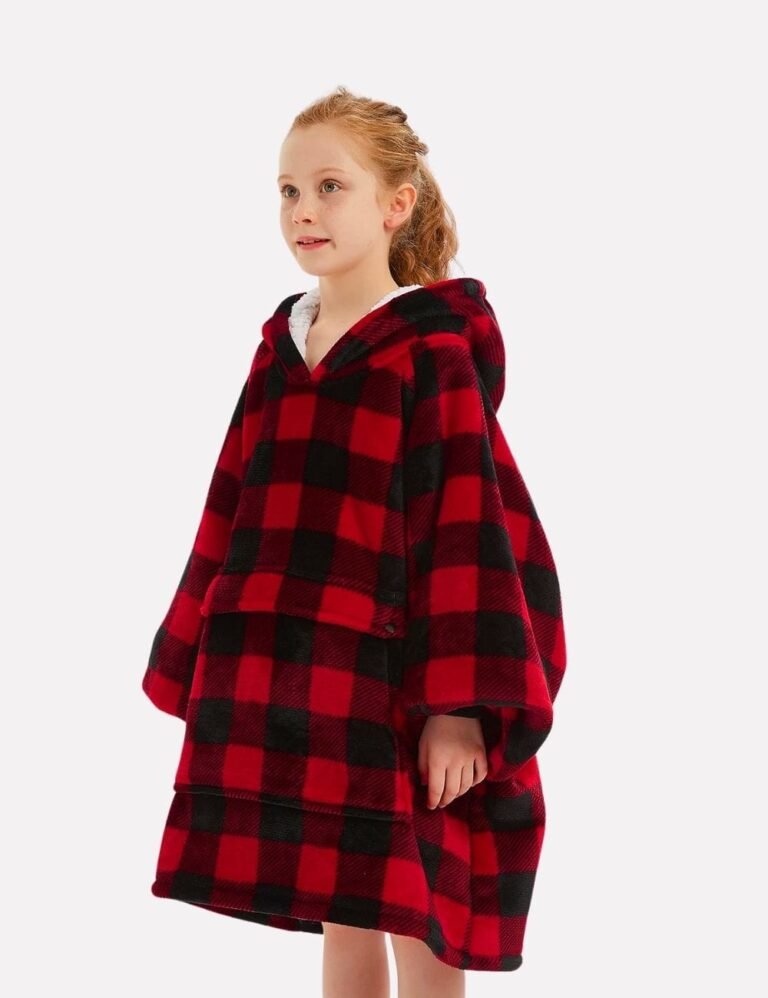 Pull Poncho Enfant The Kloody Carreaux Longueur 109cm 31581605462083