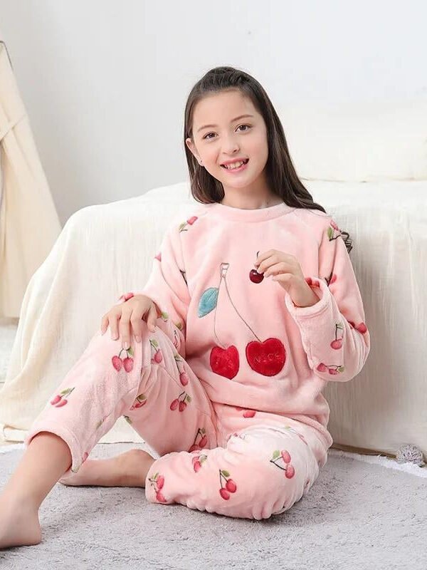 Pyjama Velours Fille 1