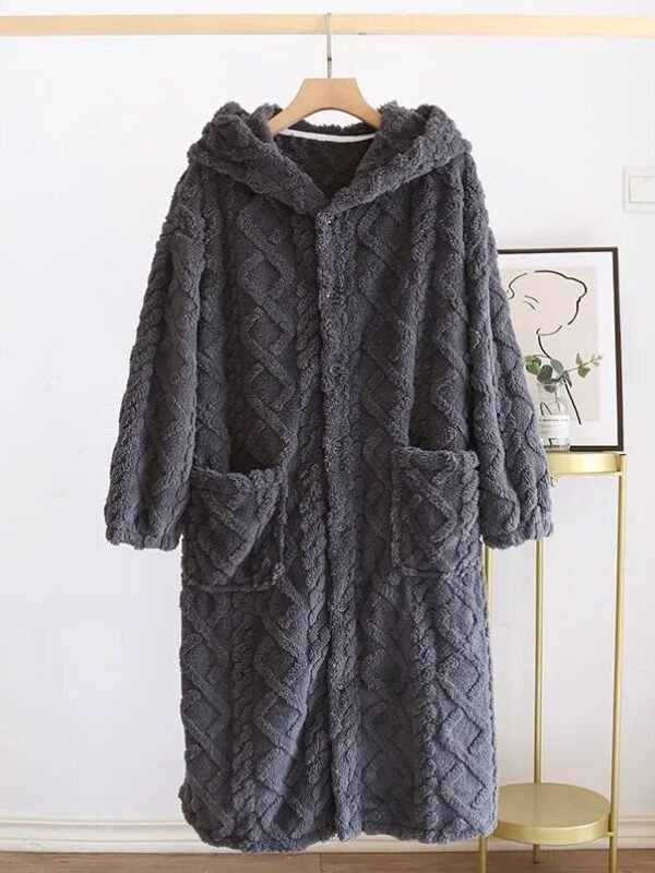 Robe De Chambre En Laine Pilou Pilou Pour Homme 1