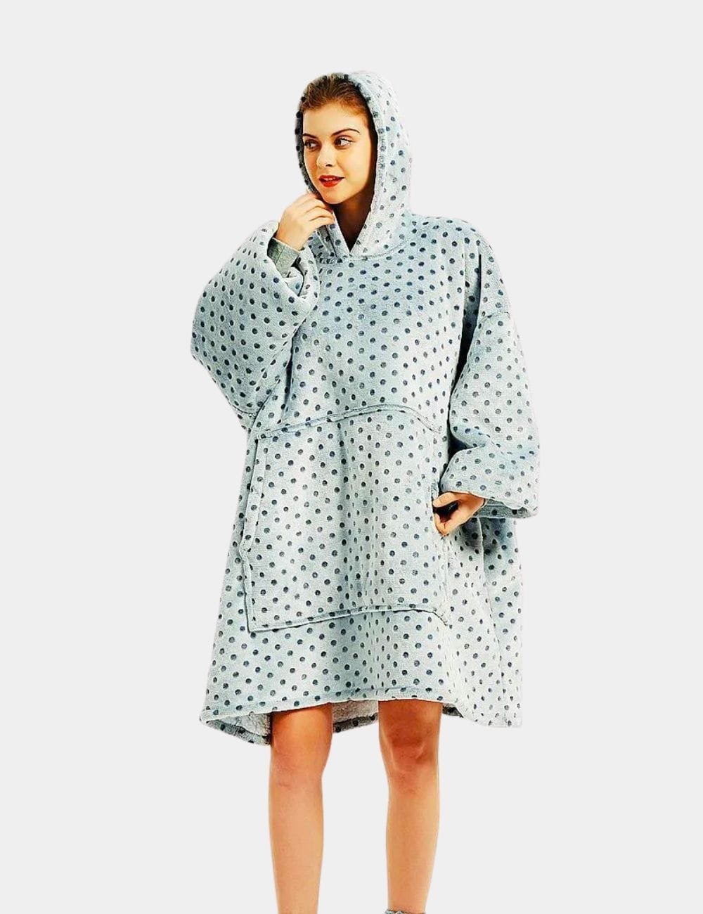 Sweat Flanelle Plaid The Kloody Bleu A Pois Adulte 122cm 31581623353411