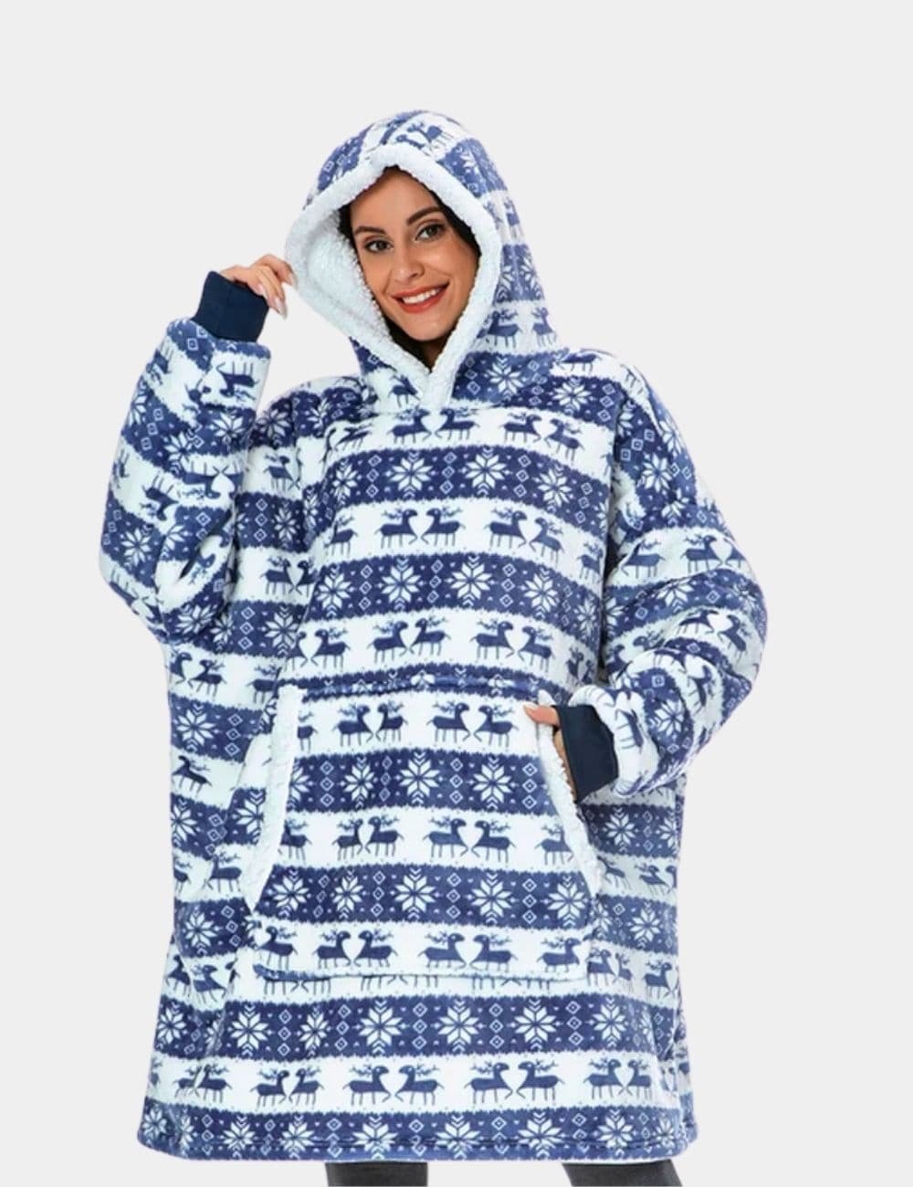 Sweat Plaid De Noel The Kloody Bleu Cerf Unique 31654333972547 E1118523 7398 49b7 A9f8 9aeaa842e0be