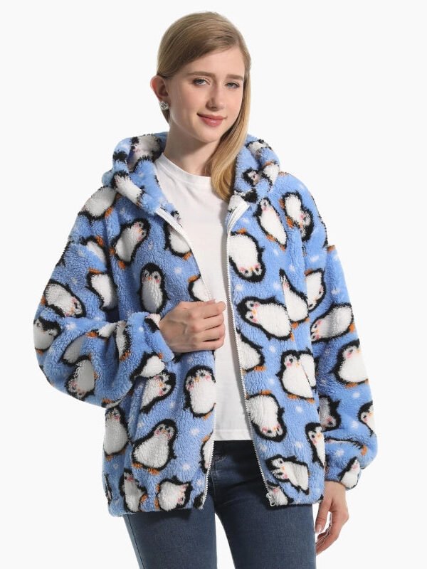 Veste Pilou Pilou Bleu Ciel Style Noel
