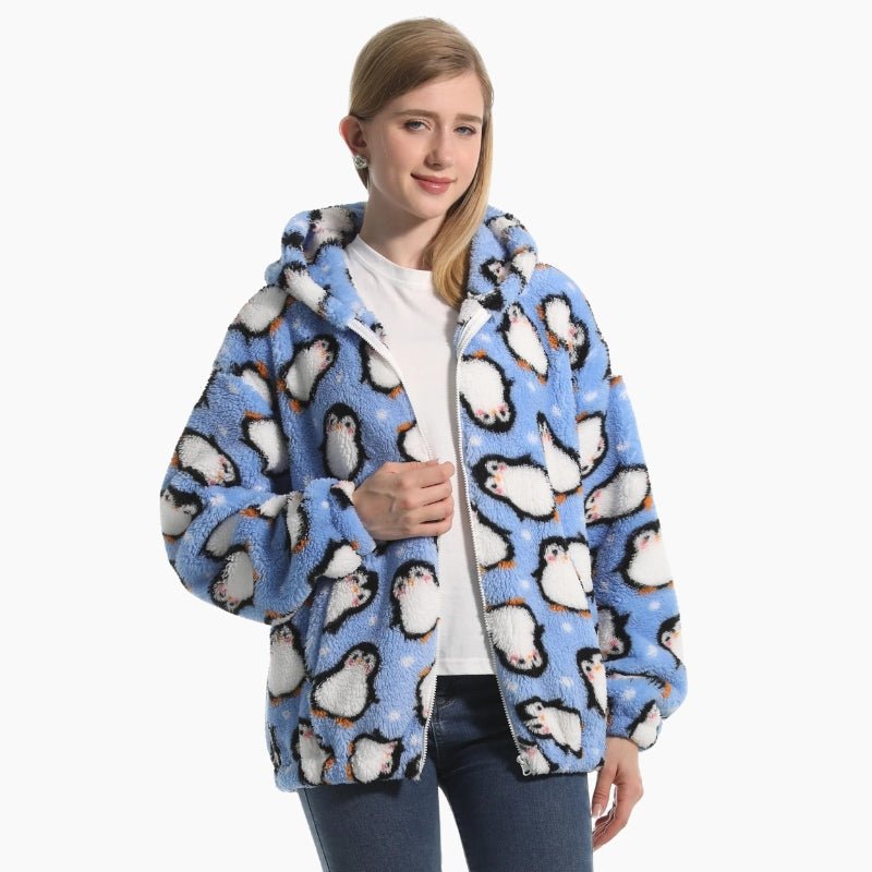 Veste Pilou Pilou Bleu Ciel Style Noel