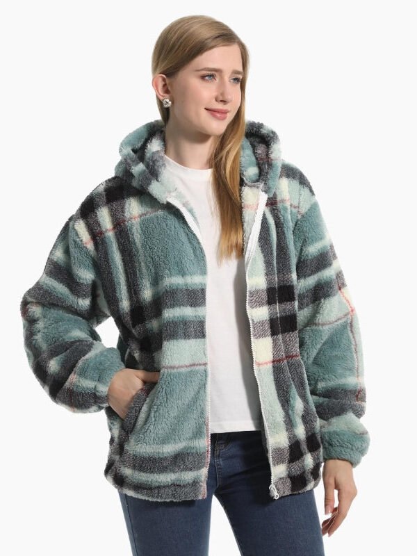Veste Pilou Pilou Verte A Carreaux
