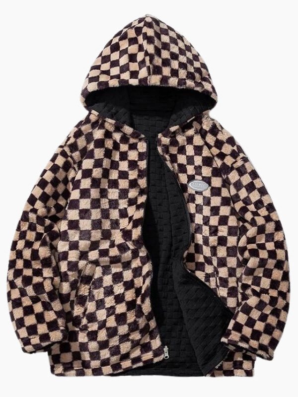 Veste Polaire Carreaux Homme 1